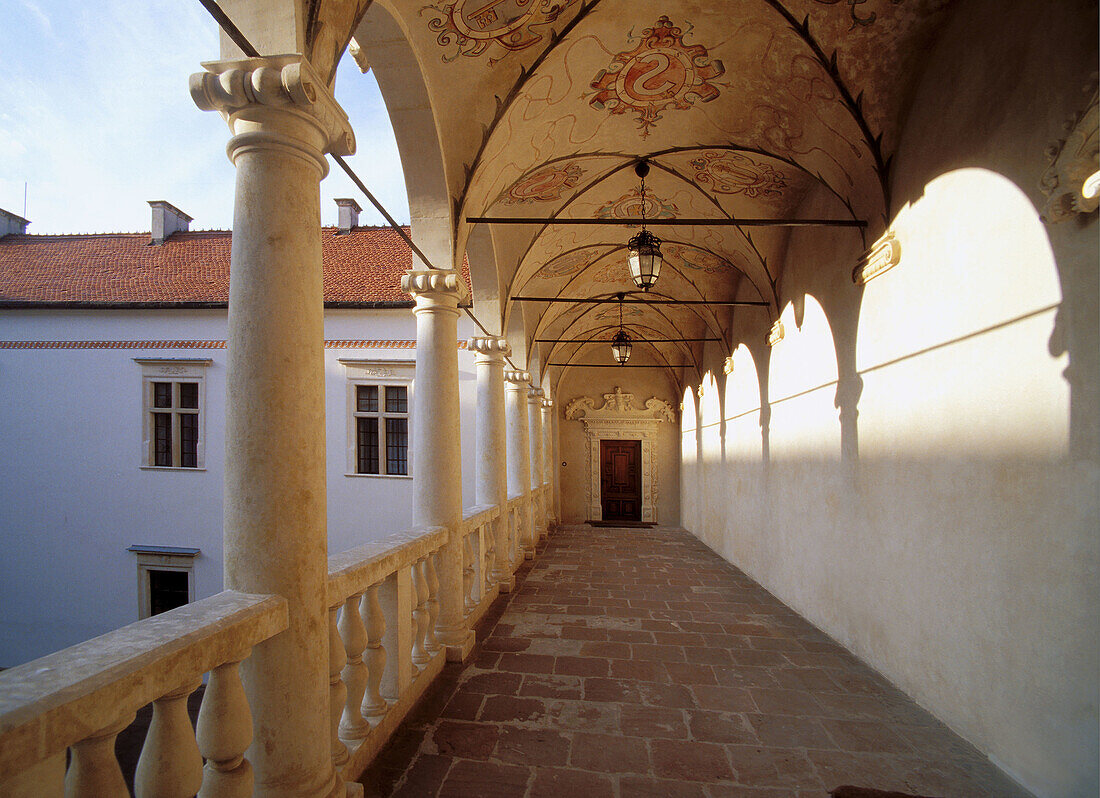 Baranow Sandomierski Castle, Poland. Leszczynski Castle built in Baranow Sandomierski in 1591-1606 is one of the finest examples of Mannerist architecture in the whole Poland