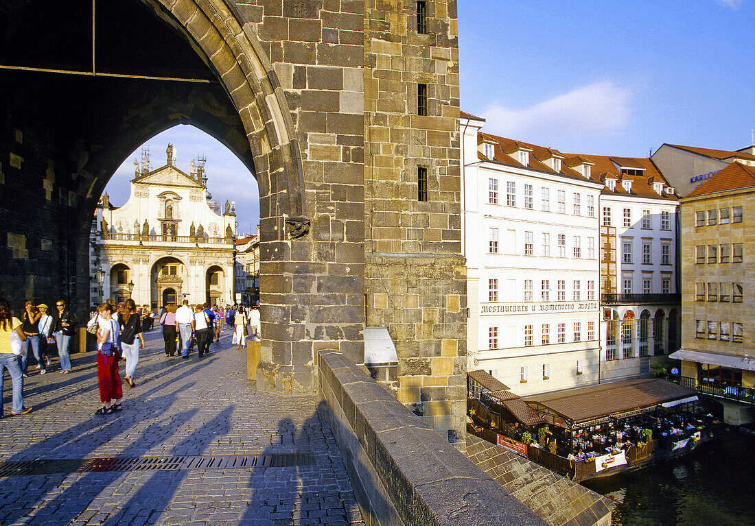 Old Town Bridge Tower on Charles Bridge in Prague, Czech Republic