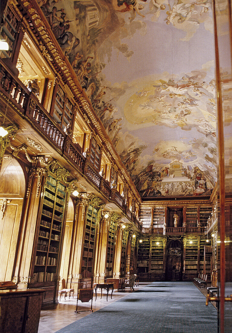 Strahov Library in Prague, Czech Republic