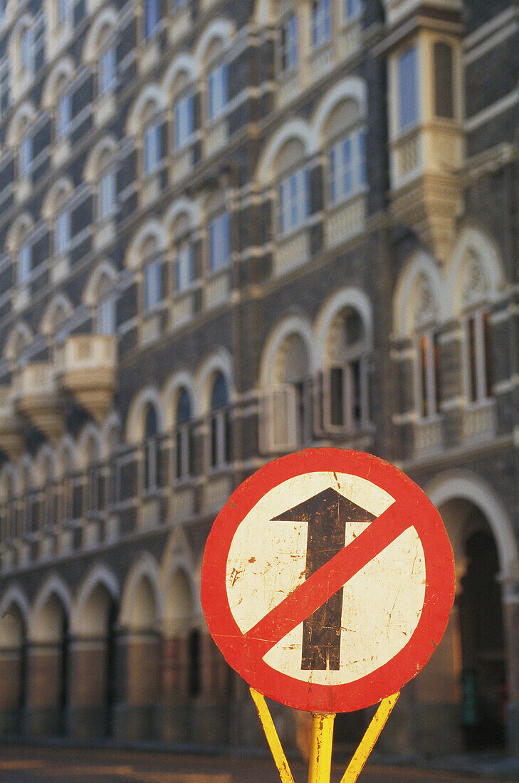 Traffic sign. Bombay. India
