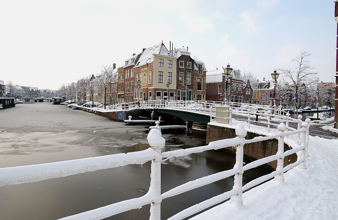 Dutch canal in the winter