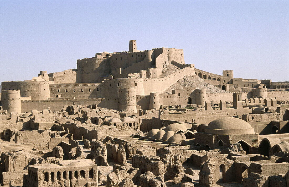 Arg-e Bam Citadel (before being almost completely destroyed by an earthquake on December 26th, 2003). Bam. Kerman province. Iran