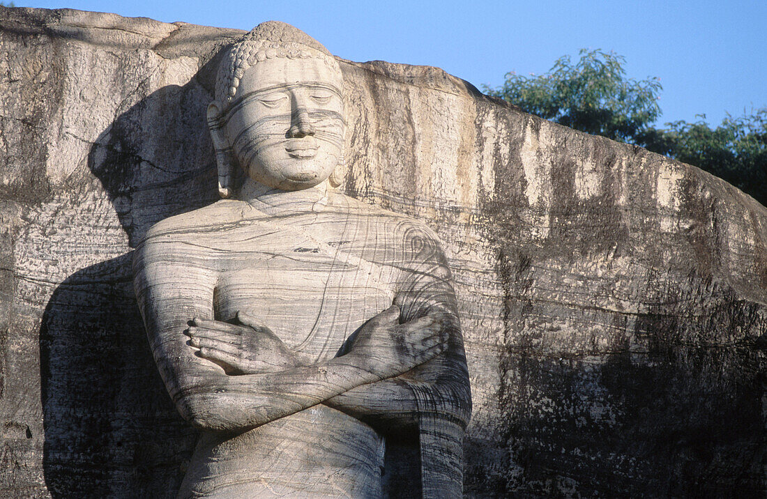 Buddha. Gal Vihara. Polonnaruwa. Sri Lanka