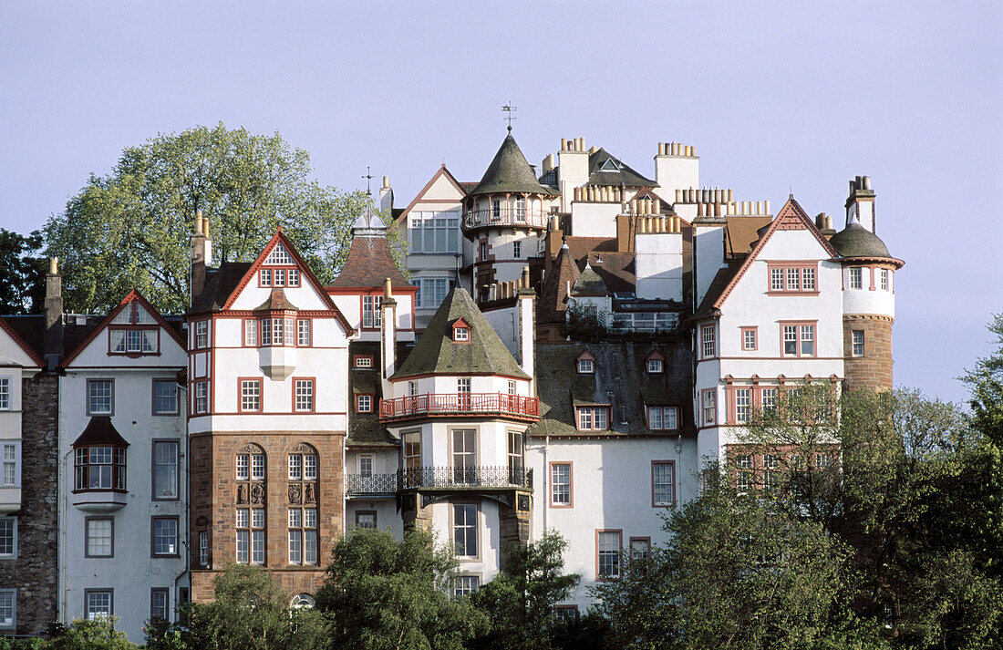 Old town skyline. Edinburgh. Scotland. UK.