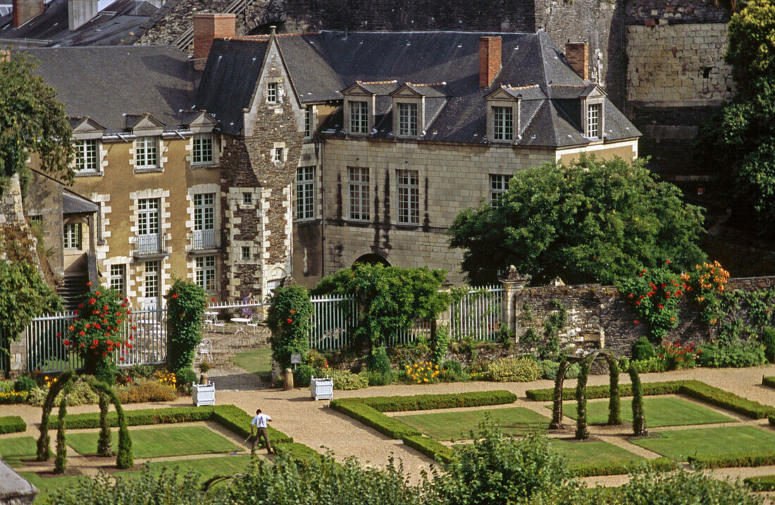 Castle in Angers. Val-de-Loire, France