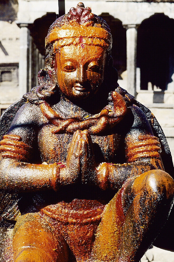 Garuda statue. Patan. Kathmandu Valley. Nepal.