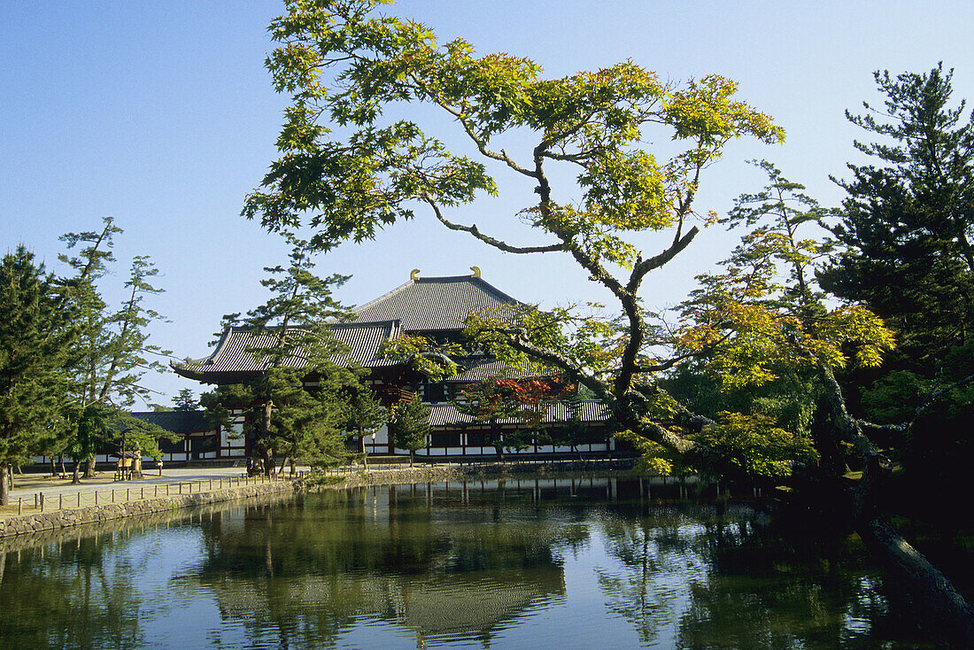 Daibatsu-den (Great Buddha Hall), Todai-ji complex, Nara. Kansai, Japan