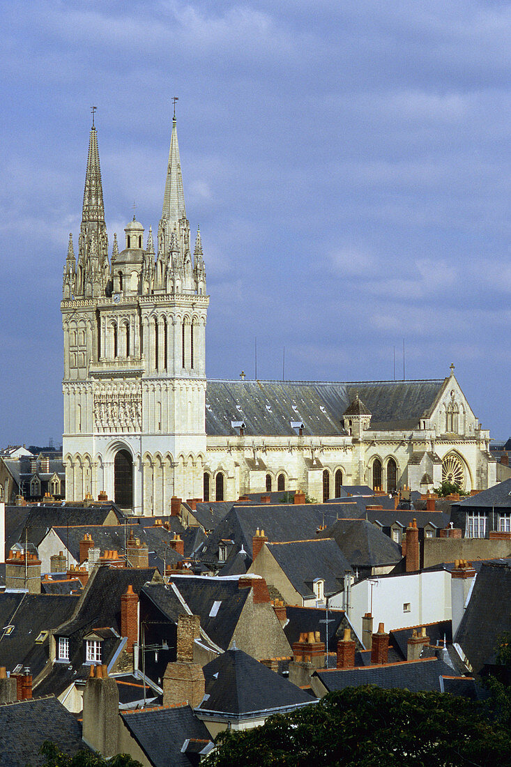Cathedral, Angers. Loire Valley, France
