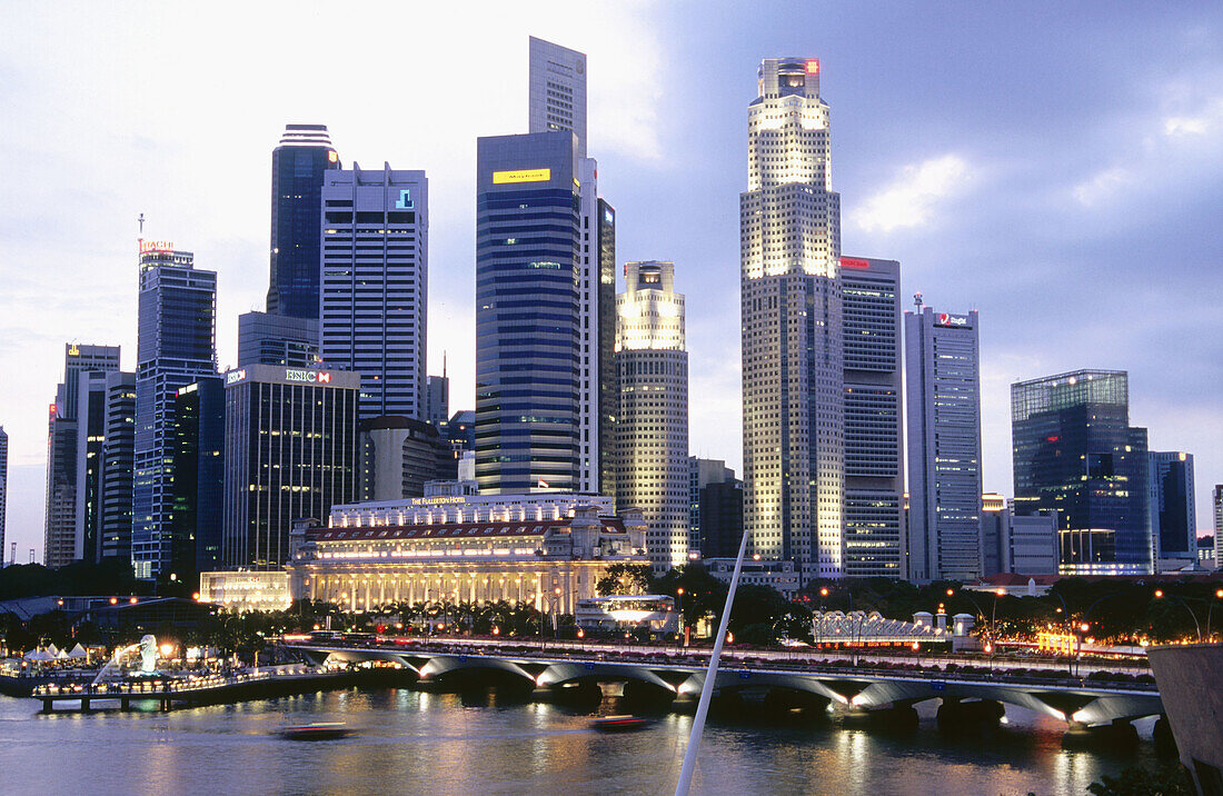 Central business district. Skyline. Singapore.