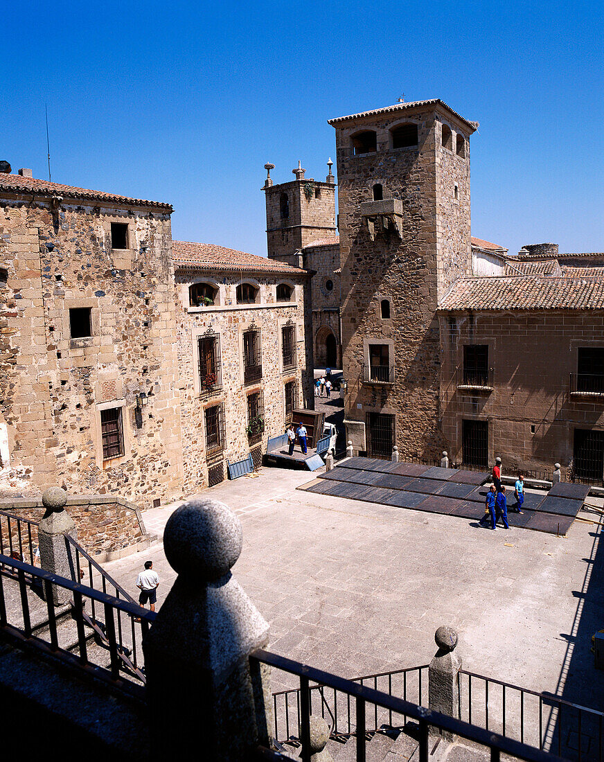 Palacio de los Golfines de Abajo (13th-15th c.). Cáceres. Spain.