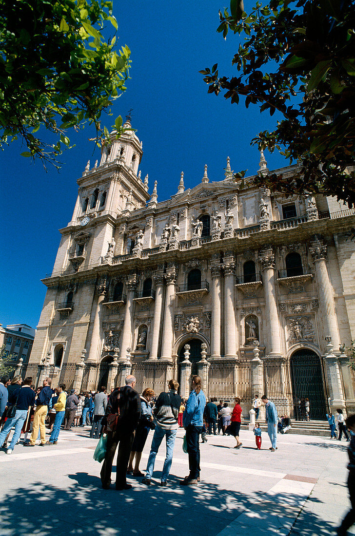 Cathedral built 16th century by architect Andrés de Vandelvira. Jaen. Andalusia. Spain