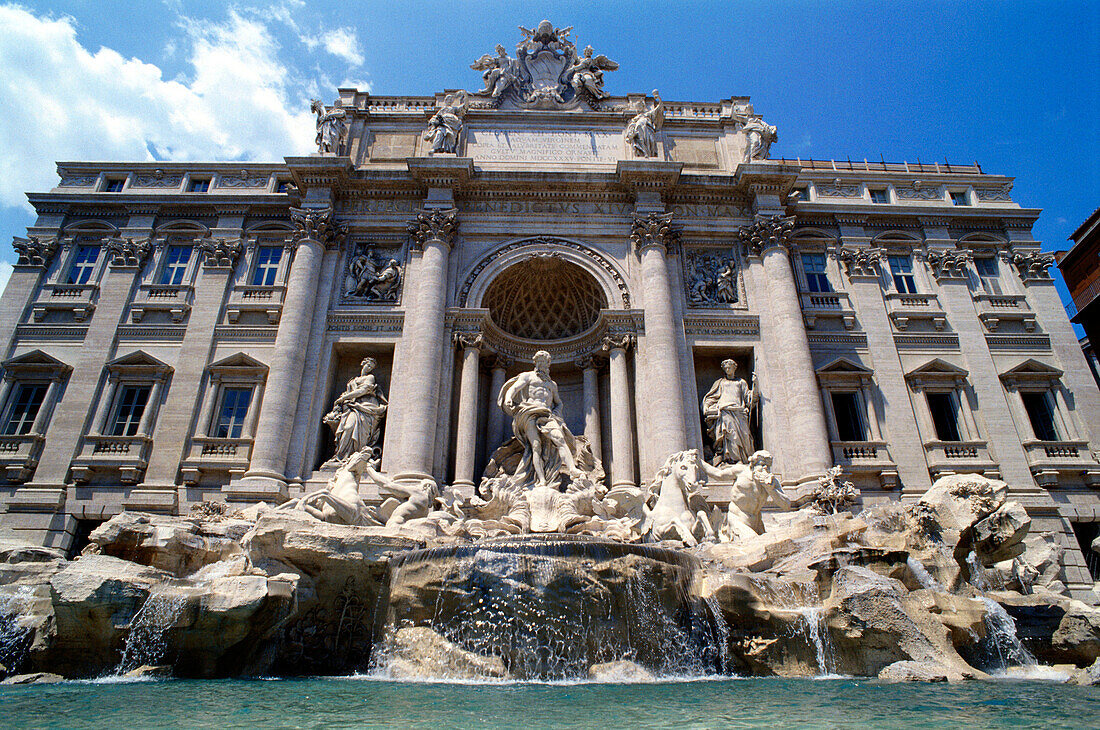 Trevi Fountain, architect Nicola Salvi. Rome. Italy