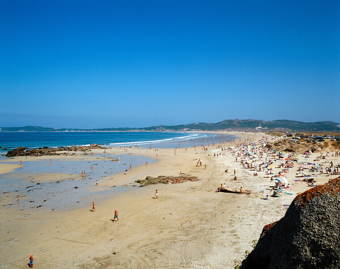 La Lanzada beach. O Grove. Pontevedra province. Galicia. Spain