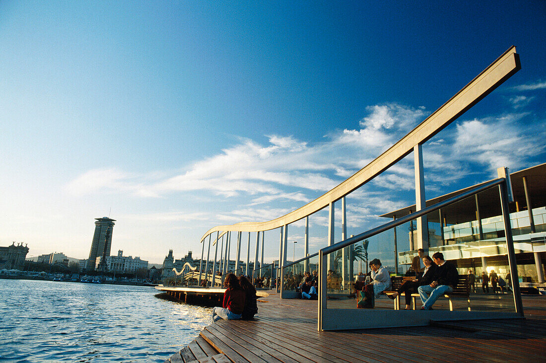 Rambla de Mar, Port Vell. Barcelona. Spain