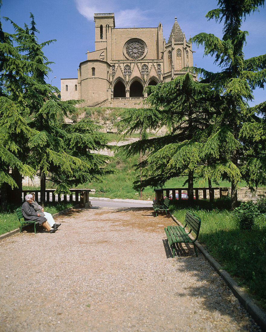 Santa María de la Seo (14th & 15th c.) cathedral. Manresa. Barcelona province. Catalunya. Spain