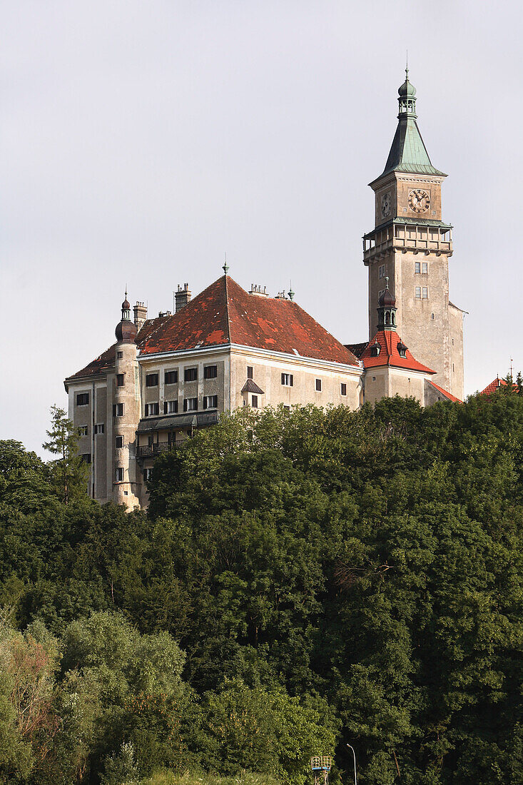 Castle on the banks of the Danube, Lower Austria, Austria