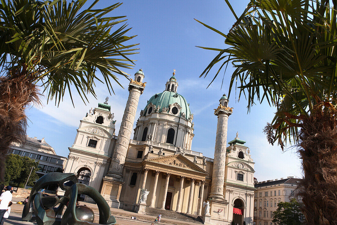 Karlskirche on Karlsplatz, Vienna, Austria