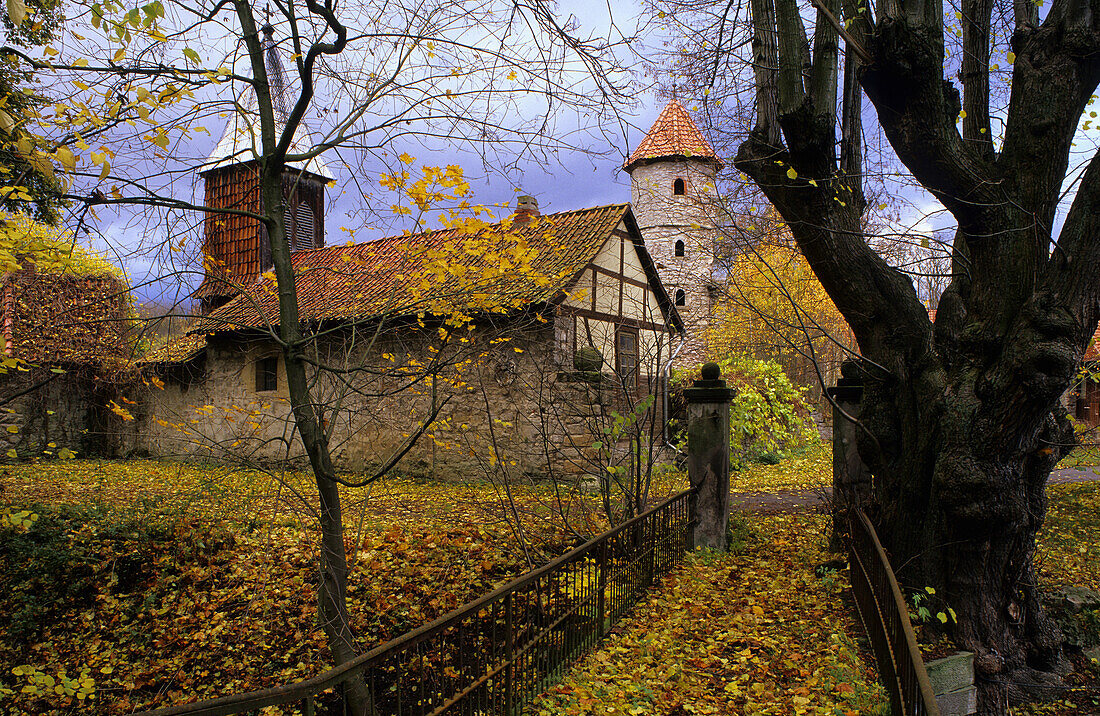 Olenhusen estate in autumn, Rosdorf, Lower Saxony, Germany