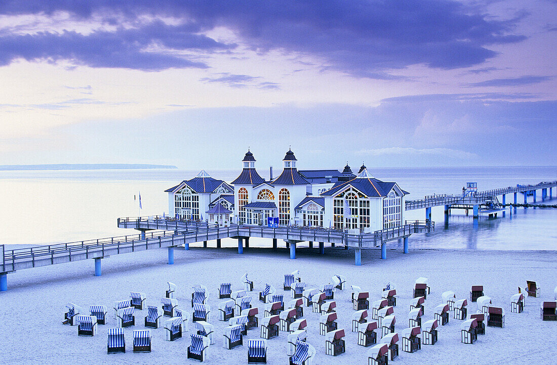 Pier, Sellin, Rugen island, Mecklenburg-Western Pomerania, Germany