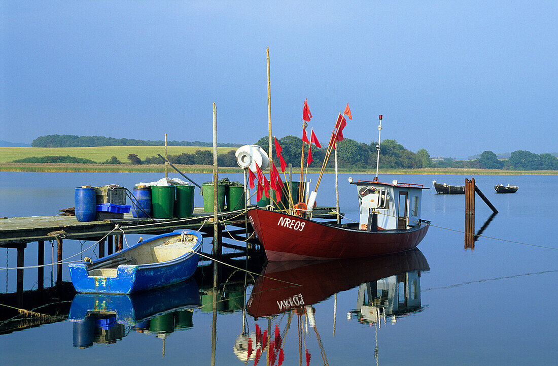 Europe, Germany, Mecklenburg-Western Pomerania, isle of Rügen, fishing harbour Gobbiner Haken