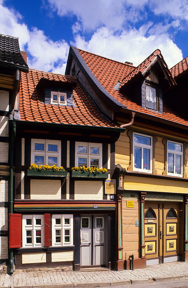 Europe, Germany, Saxony-Anhalt, the smallest house in Wernigerode