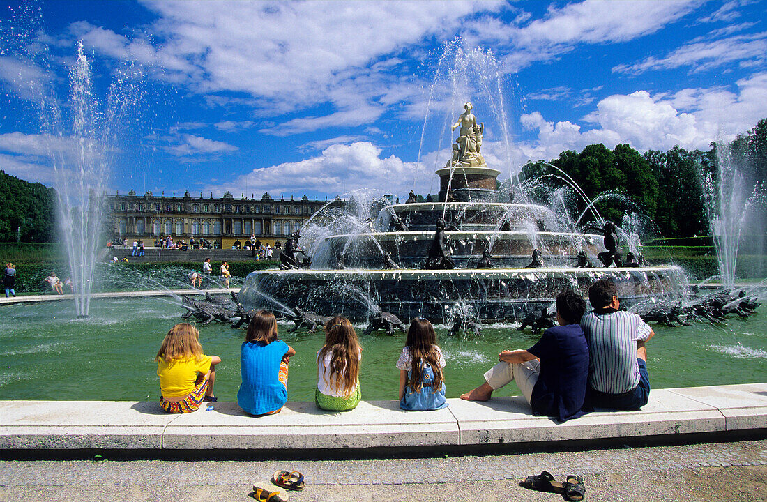 Europa, Deutschland, Bayern, Chiemsee, Insel Herrenchiemsee, Schloss Herrenchiemsee