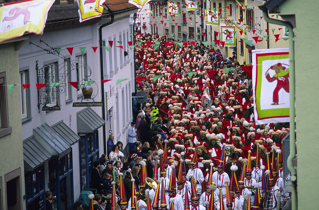 Elzacher Fasnet, Elzach, Baden-Württemberg, Deutschland