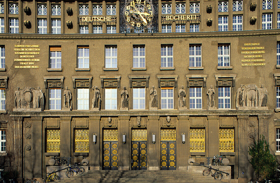 Europe, Germany, Saxony, Leipzig. German National Library (former Deutsche Bücherei)