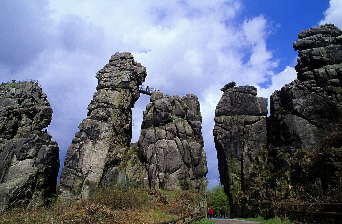 Externsteine, Horn-Bad Meinberg, Teutoburg Forest, North Rhine-Westphalia, Germany