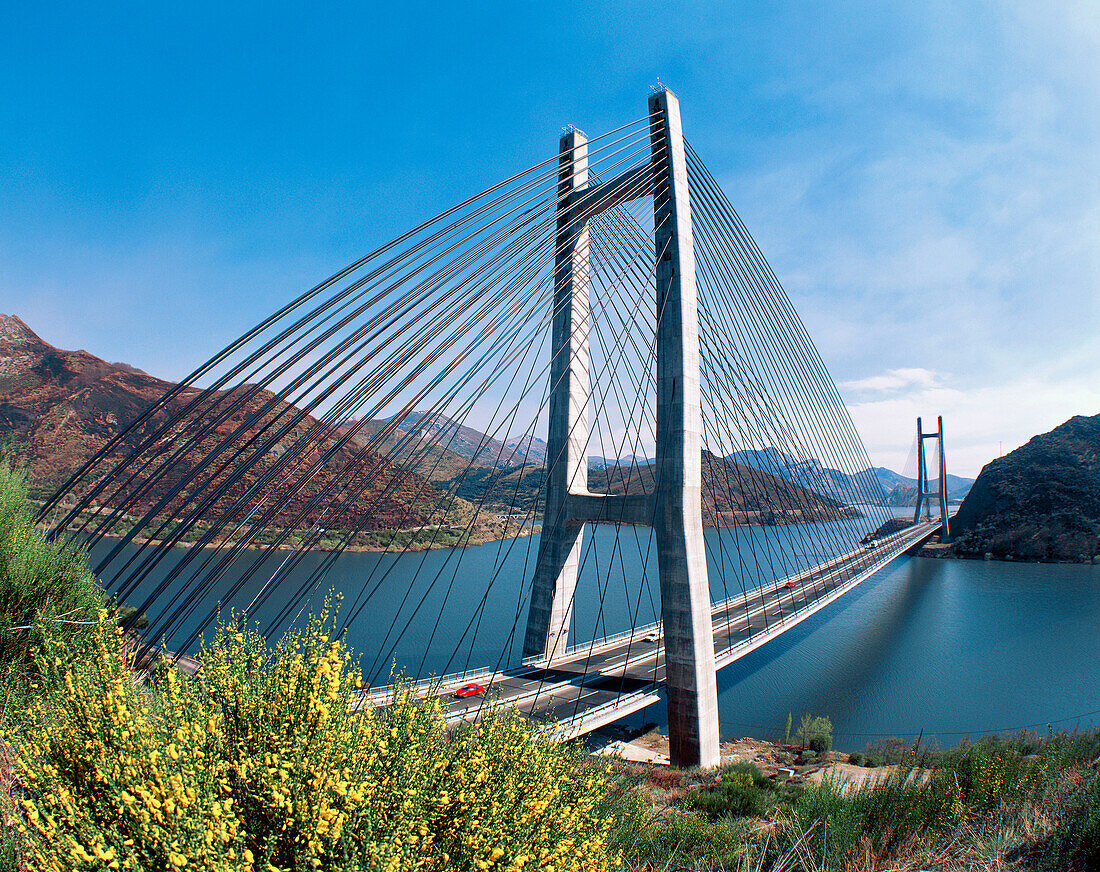 Los Barrios de Luna reservoir. Leon province, Castilla-Leon, Spain