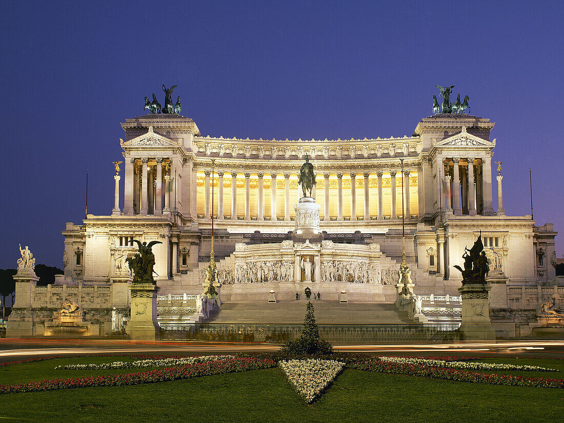 Italy. July 2007. Rome. Monument to Vittorio Emanuele II.