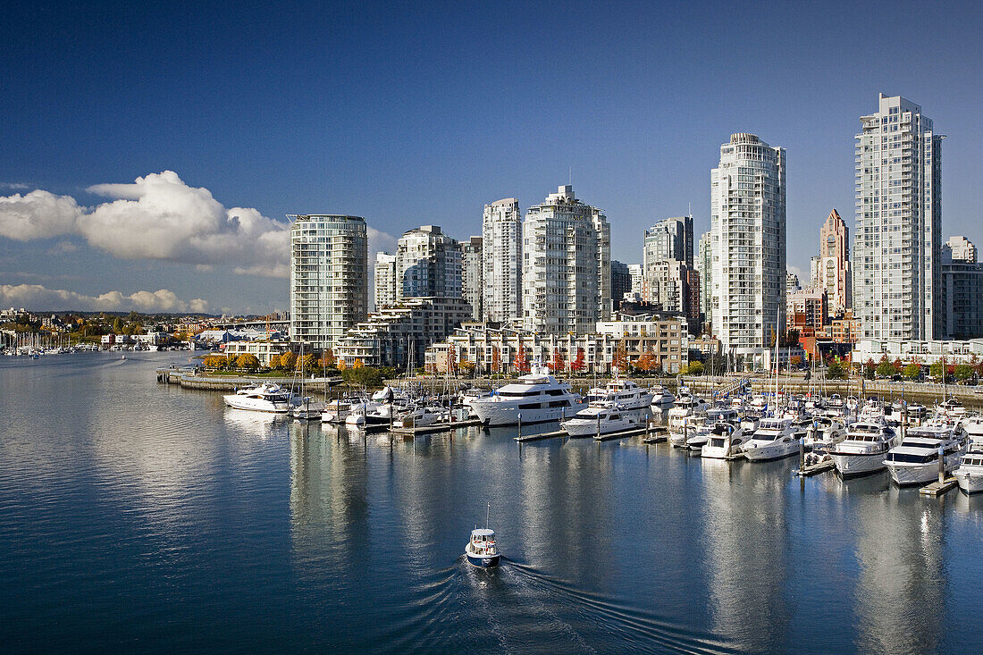 Nov. 2007. Canada. British Columbia. Vancouver City. False Creek and Downtown Vancouver