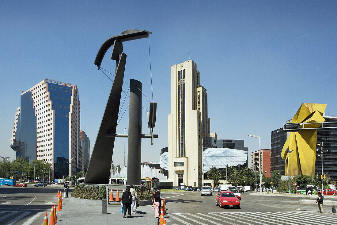 Mexico City. Reforma Avenue. Mexico.