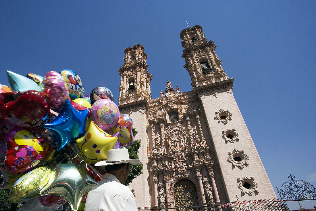 Taxco City. Santa Prisca church. Mexico