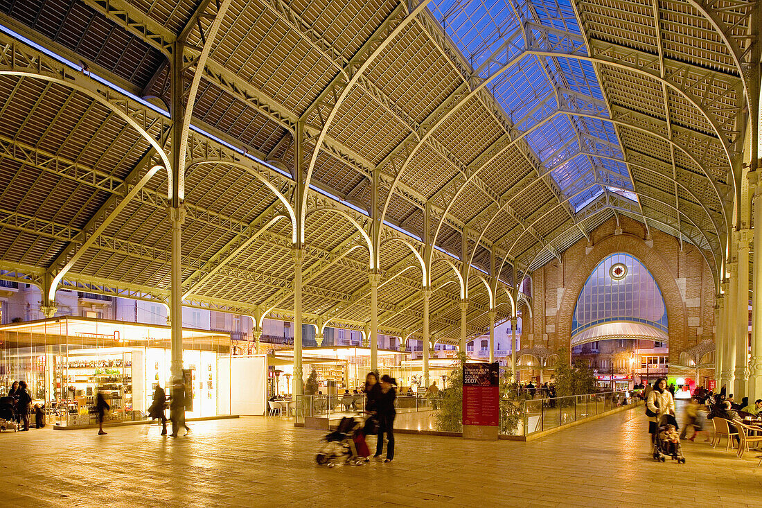 Mercado (market) de Colon, the interior. Valencia. Spain.