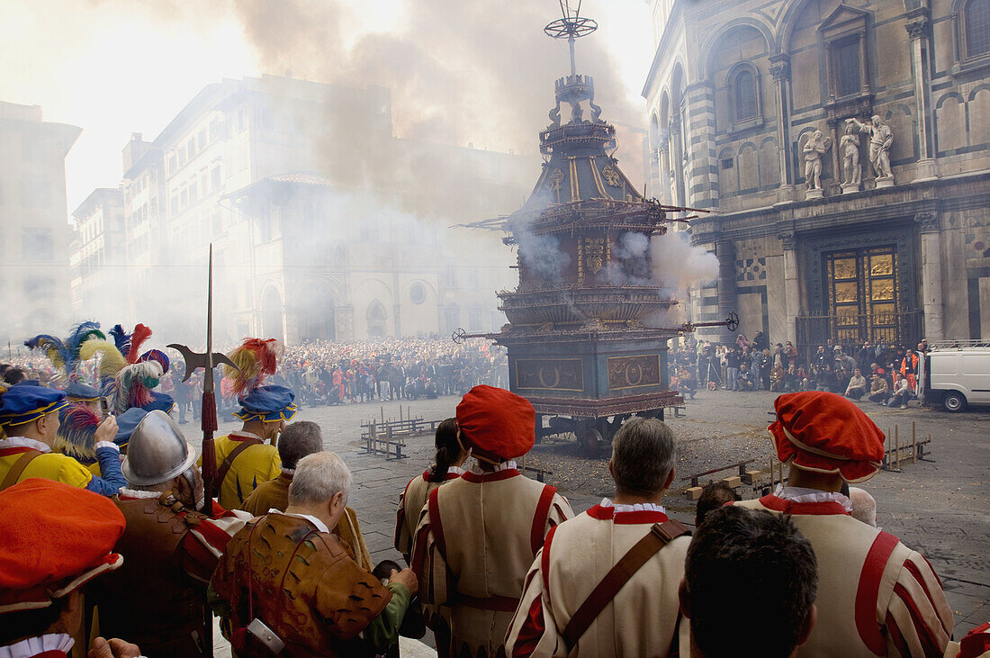 scoppio del Carro' easter tradition in Florence