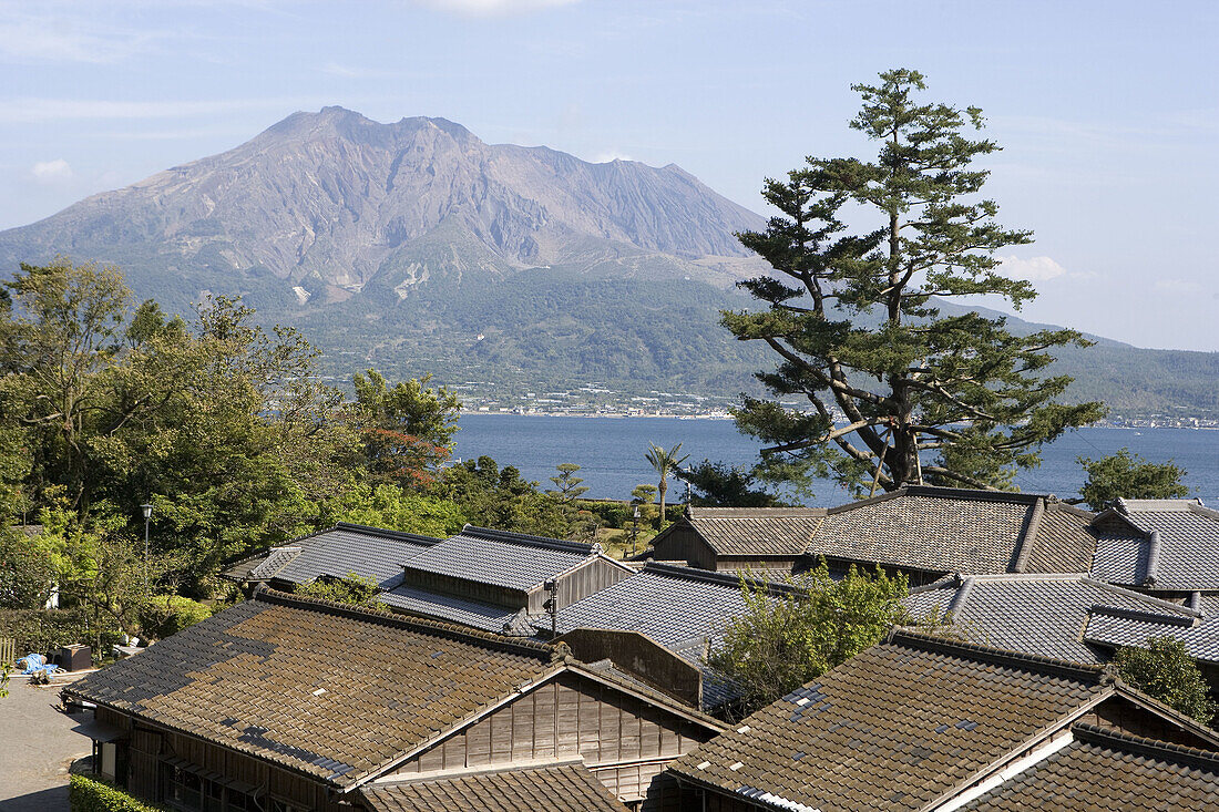 Iso area or the Shimadzu family heritage featuring several buildings, the Sengan'en park, a shinto shrine and a museum  City of Kagoshima  Island of Kyushu  Japan