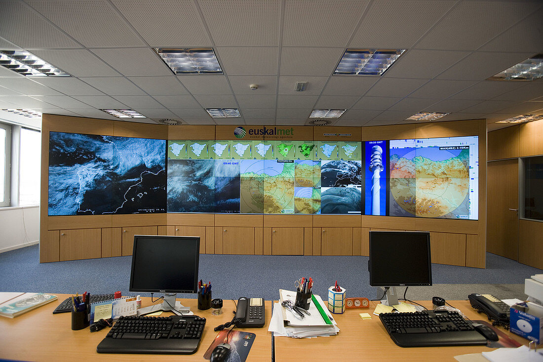 Satellite images, weather forecasting, Euskalmet (Basque Service of Meteorology). Euskadi, Spain