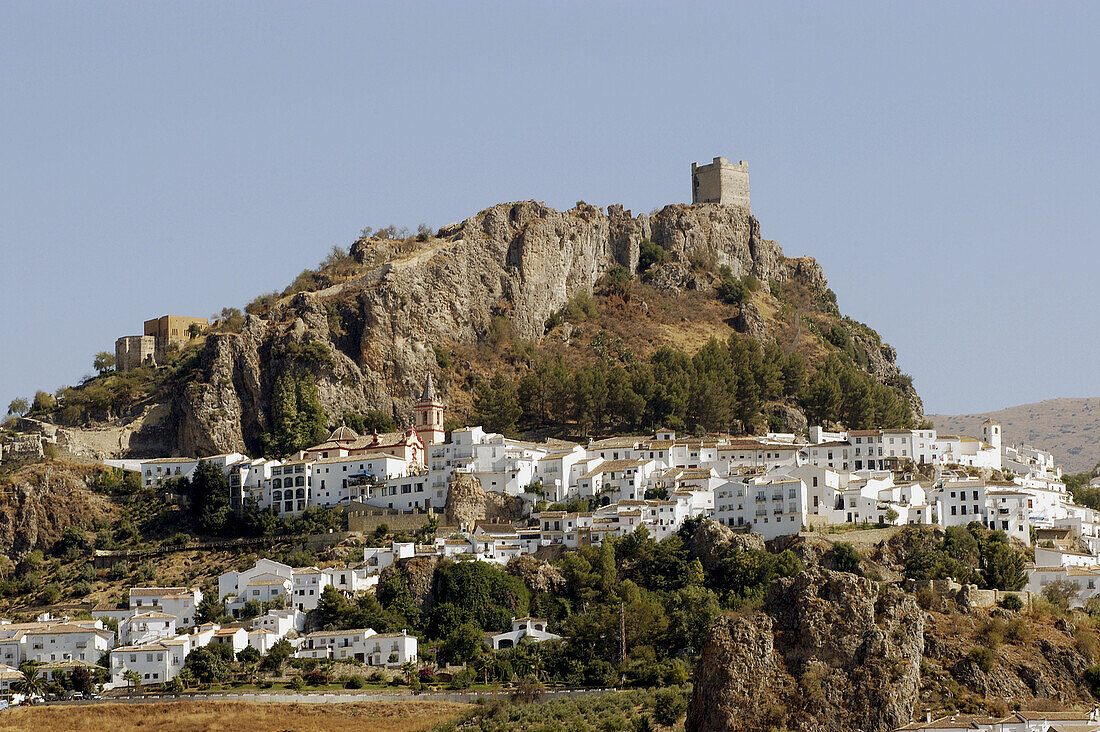 Zahara de la Sierra. White village in Sierra de Grazalema. Andalucia. Spain