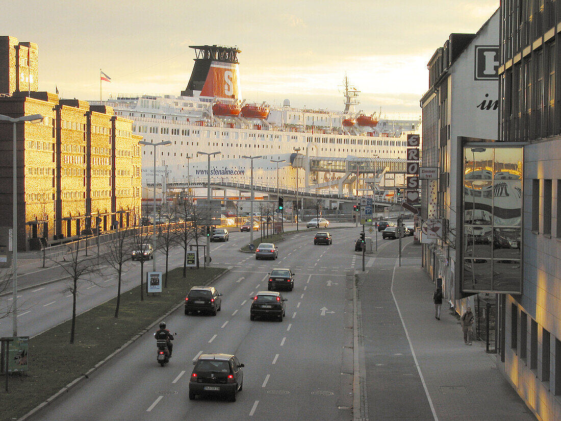 Harbour, warehouse ferry, Kiel, Schleswig-Holstein, Germany