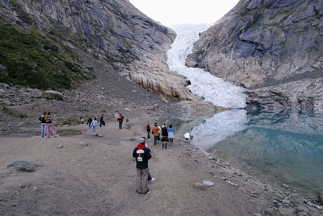 Jostedalsbreen National park. Jostedal glacier. Norway.