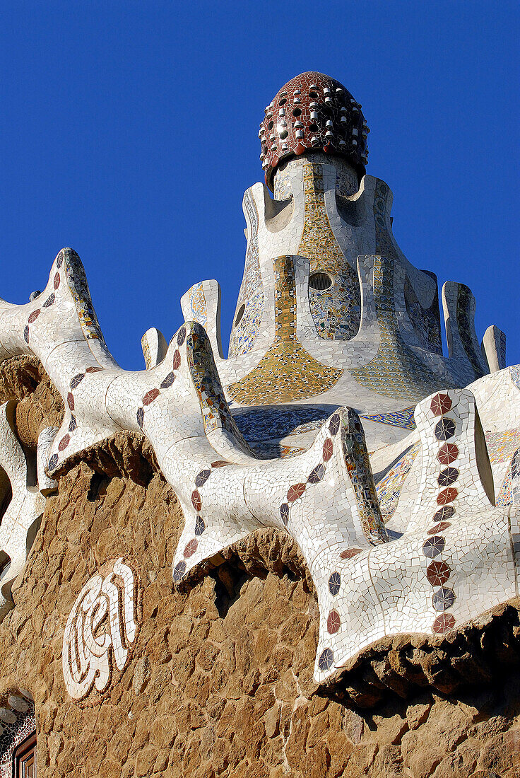 Parc Güell by Gaudí, Barcelona. Catalonia, Spain