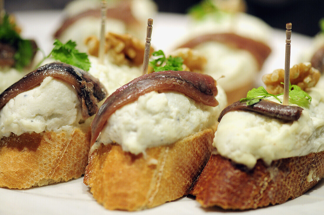 Pintxos' typical dish of the Basque Country
