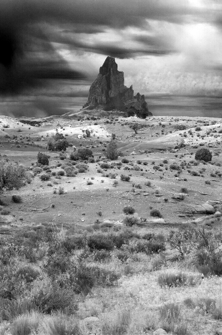 Butte rock formation near Monument Valley. Arizona, USA