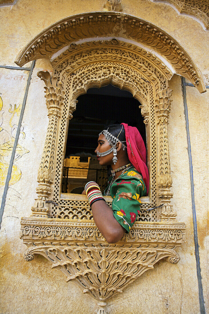 Haveli (typical mansion) in Jaisalmer. Rajasthan. India