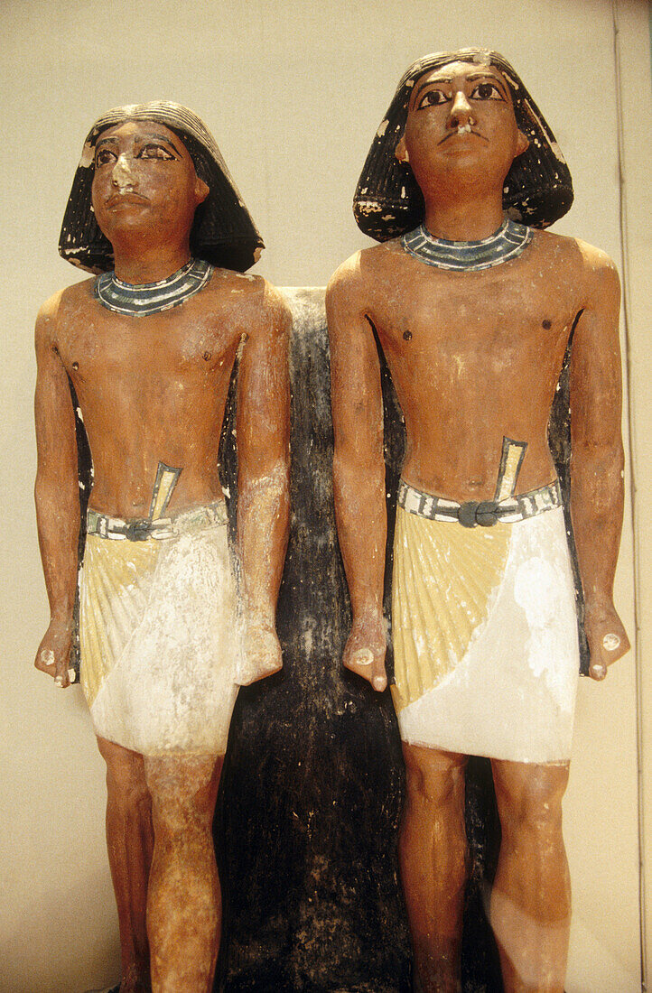 Nimaatsed statues (5th dynasty). Cairo Museum. Egypt.