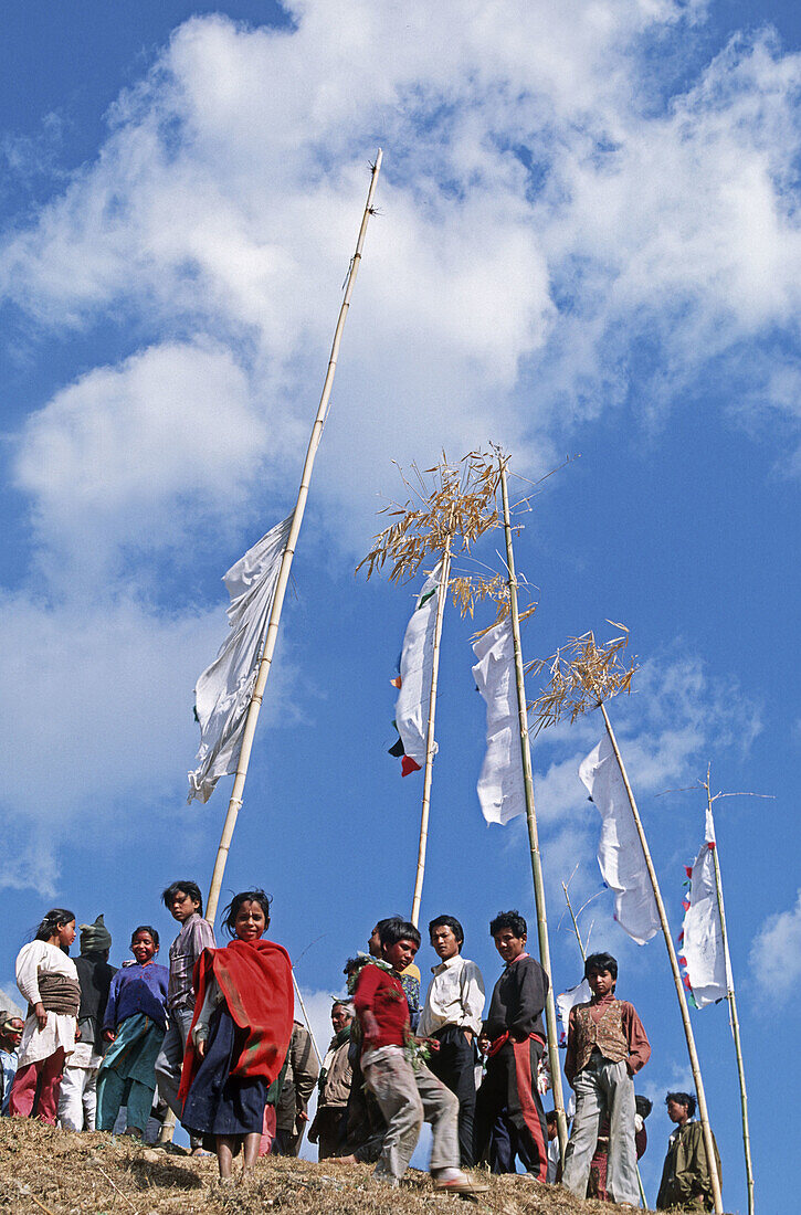 Nepal, Nagarkot. Feast