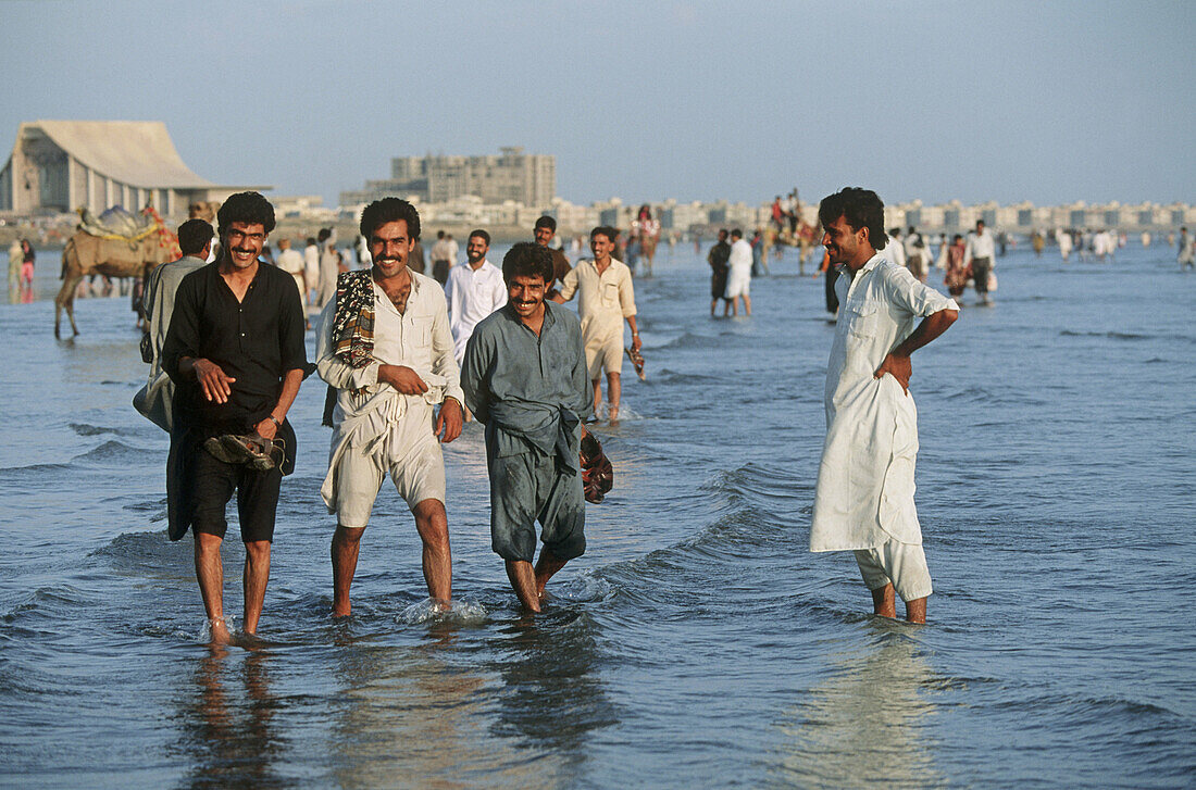Pakistan, Sind Region, Karachi, Clifton Beach.