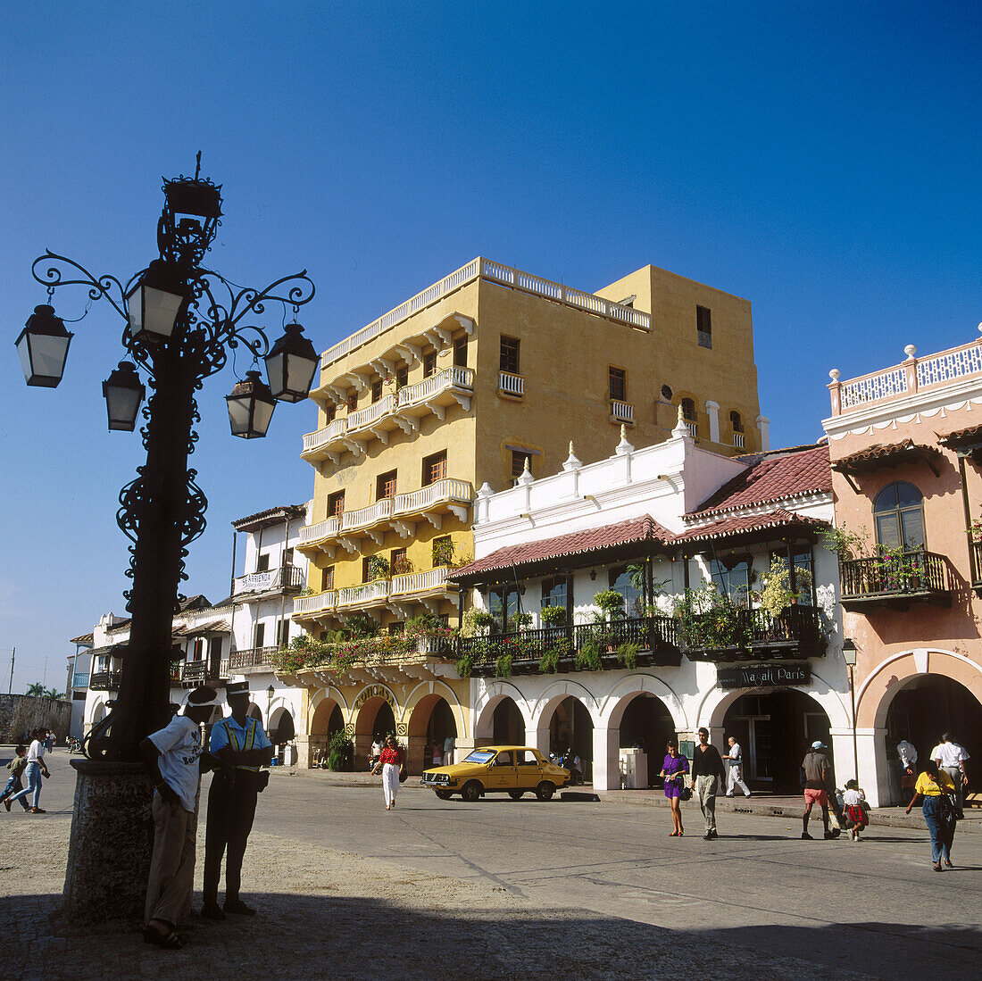 Plaza de los Coches (Platz der Kutschen), Altstadt von Cartagena de Indias. Kolumbien