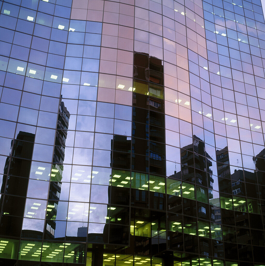 Grupo Santander office building in Azca district, Madrid. Spain